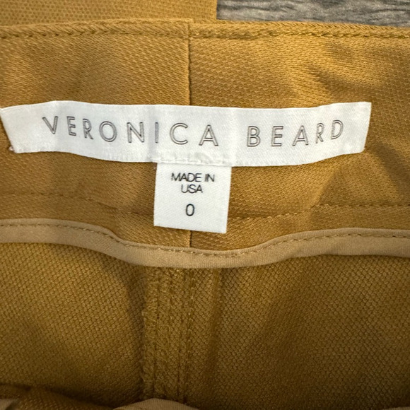 Veronica Beard Dune Cargo Jogger Pants Brown Zip Pocket Utility Cropped Size 0 - Picture 9 of 10